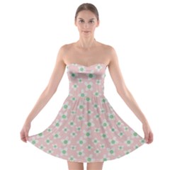 Pink Spring Blossom Strapless Bra Top Dress by ConteMonfreyShop
