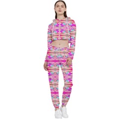 Aurorasaurus Cropped Zip Up Lounge Set by Thespacecampers