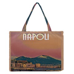 Red Summer Napoli - Vesuvio Zipper Medium Tote Bag by ConteMonfrey