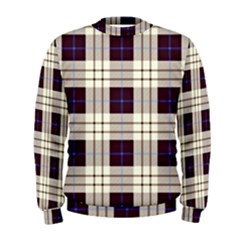 Gray, Purple And Blue Plaids Men s Sweatshirt