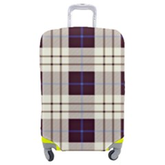 Gray, Purple And Blue Plaids Luggage Cover (medium) by ConteMonfrey