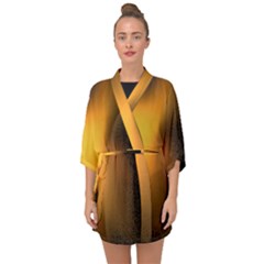 Gnarl Half Sleeve Chiffon Kimono by Sparkle