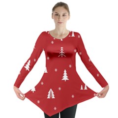 Abstract-cute-christmas Seamless Long Sleeve Tunic  by nateshop