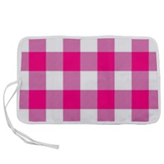 Pink And White Plaids Pen Storage Case (s) by ConteMonfrey