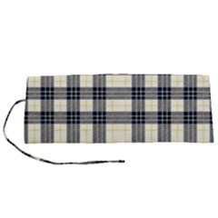 Gray And Yellow Plaids  Roll Up Canvas Pencil Holder (s) by ConteMonfrey