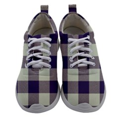 Blue Purple And White Plaids Athletic Shoes by ConteMonfrey