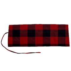 Red And Black Plaids Roll Up Canvas Pencil Holder (s) by ConteMonfrey