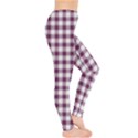 Straight Purple White Small Plaids  Leggings  View4