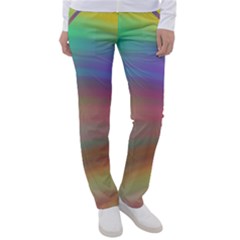 Background-rainbow Women s Casual Pants by nateshop