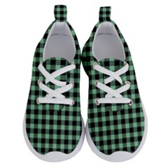 Straight Green Black Small Plaids   Running Shoes by ConteMonfrey