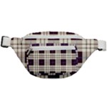 Purple, blue and white plaids Fanny Pack