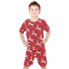 Christmas-merry Christmas Kids  Tee And Shorts Set by nateshop