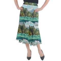 Blausee Naturpark - Switzerland Midi Mermaid Skirt by ConteMonfrey