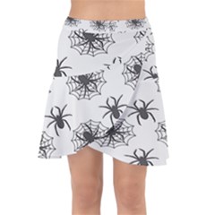 Spider Web - Halloween Decor Wrap Front Skirt by ConteMonfrey