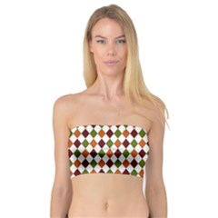 Halloween Palette Plaids   Bandeau Top