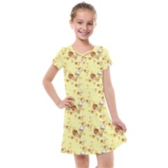 Ice Cream Cone Dessert Kids  Cross Web Dress by Wegoenart