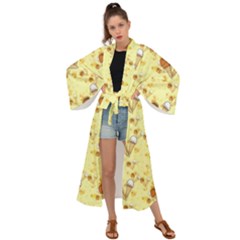 Ice Cream Cone Dessert Maxi Kimono by Wegoenart