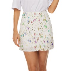 Star Mini Front Wrap Skirt by nateshop