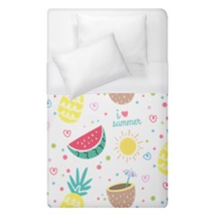 Pineapple And Watermelon Summer Fruit Duvet Cover (single Size)