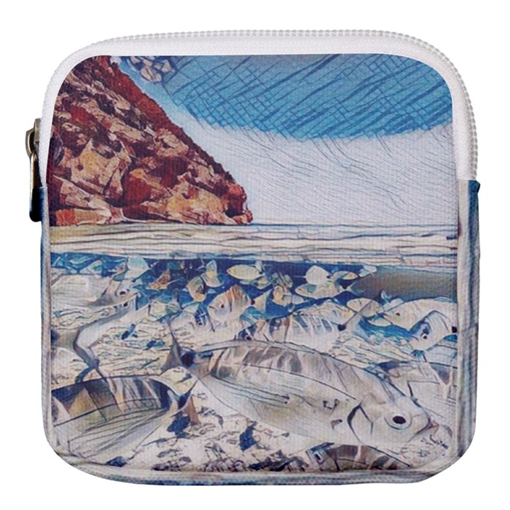 Fishes In Lake Garda Mini Square Pouch