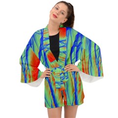 Pattern Design Decorative Art Long Sleeve Kimono