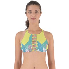 Plants Leaves Border Frame Perfectly Cut Out Bikini Top by Ravend