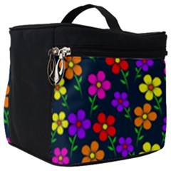 Background Flower Floral Bloom Make Up Travel Bag (big)