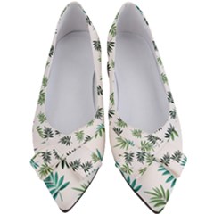 Leaves Plant Design Template Women s Bow Heels