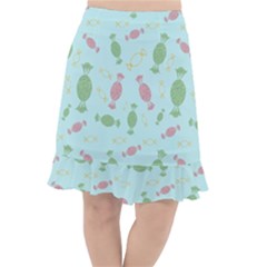 Toffees Candy Sweet Dessert Fishtail Chiffon Skirt by Ravend