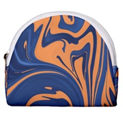 Abstract Background Texture Pattern Horseshoe Style Canvas Pouch
