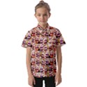 Funny Monsters Teens Collage Kids  Short Sleeve Shirt View1