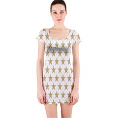 Stars-3 Short Sleeve Bodycon Dress by nateshop