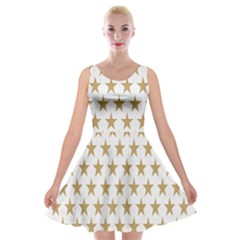 Stars-3 Velvet Skater Dress by nateshop