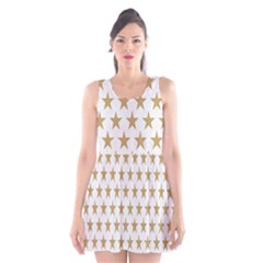 Stars-3 Scoop Neck Skater Dress by nateshop