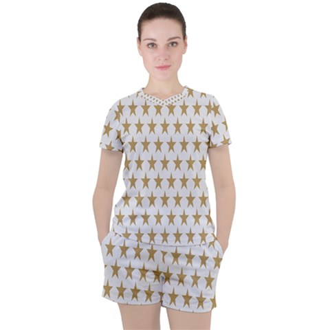 Stars-3 Women s Tee And Shorts Set by nateshop