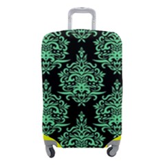 Black And Neon Ornament Damask Vintage Luggage Cover (small) by ConteMonfrey