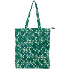 Patterns Fabric Design Surface Double Zip Up Tote Bag by Ravend