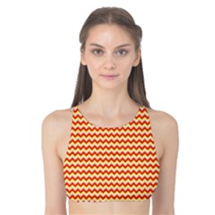 Pattern Zig Zag Stripe Geometric Tank Bikini Top