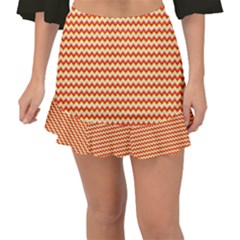 Pattern Zig Zag Stripe Geometric Fishtail Mini Chiffon Skirt by Ravend