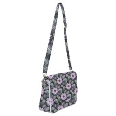 Flower  Petal  Spring Watercolor Shoulder Bag With Back Zipper by Ravend