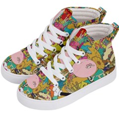 Cartoon Wallpapers Kids  Hi-top Skate Sneakers by Jancukart