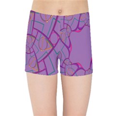 Abstract-1 Kids  Sports Shorts by nateshop