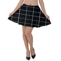 Box Black Velvet Skater Skirt by nateshop