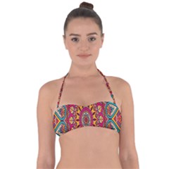 Buddhist Mandala Halter Bandeau Bikini Top by nateshop