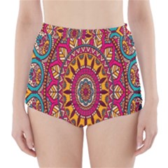 Buddhist Mandala High-waisted Bikini Bottoms by nateshop