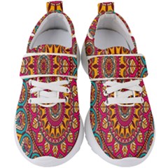 Buddhist Mandala Kids  Velcro Strap Shoes by nateshop