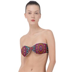 Buddhist Mandala Classic Bandeau Bikini Top  by nateshop