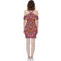 Buddhist Mandala Shoulder Frill Bodycon Summer Dress View4