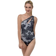 Camouflage To One Side Swimsuit by nateshop