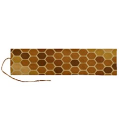 Honey Nature Bee Cute Wax Beeswax Roll Up Canvas Pencil Holder (l) by danenraven